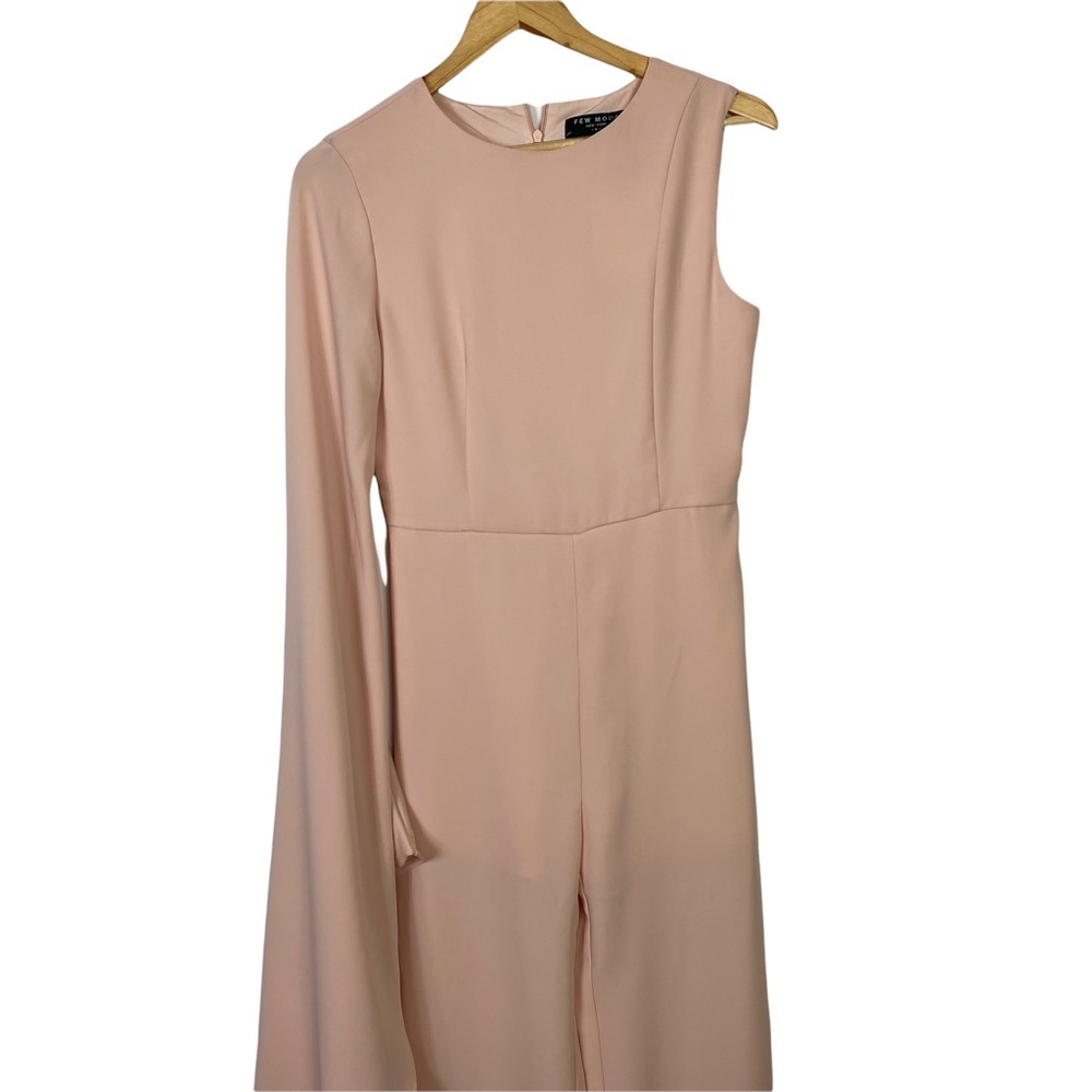 Few Moda NY one shoulder Jumpsuit Wedding Dress Party Night out Dress Medium - Picture 2 of 11